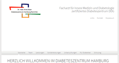 Desktop Screenshot of diabeteszentrum-hh-nordost.de